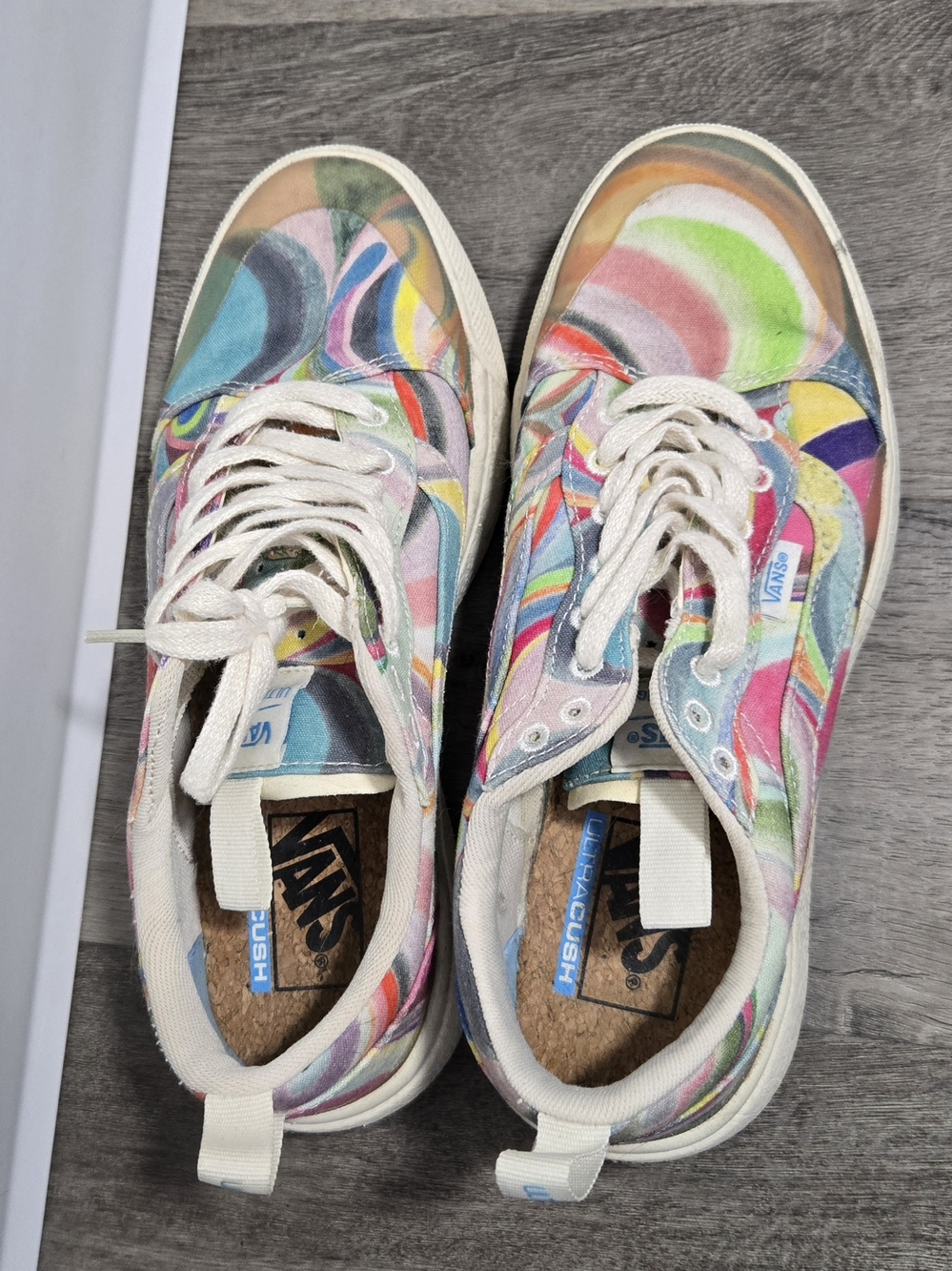 Vans X Chris Johanson Ultrarange EXO SE "MultiColor Swirl" Size 8.5